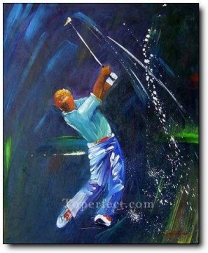 スポーツ Painting - yxr0041 印象派スポーツ ゴルフ